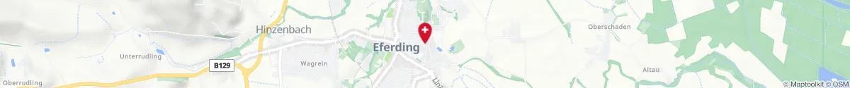 Kartendarstellung des Standorts für Stadtapotheke Eferding in 4070 Eferding